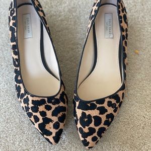 Cole Haan Leopard kitten heels
